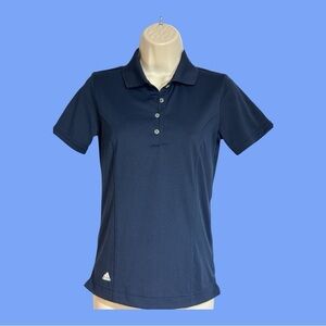 Adidas PureMotion Golf Shirt Navy Blue White Logo Size XL NWOT